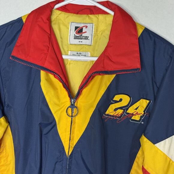 Jeff Gordon #24 NASCAR Jacket YOUTH 8/10 Competitors View Nylon Racing Vintage - Picture 3 of 10